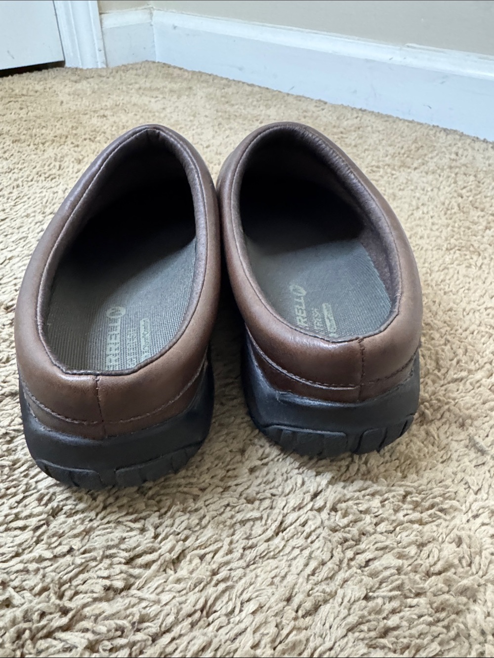 Merrell Encore Nova  Slip-On Leather Clogs Women Brown size 9 Comfort Casual - Picture 4 of 6